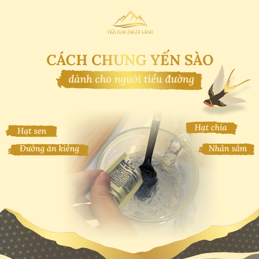 Cách chưng yến cho người tiểu đường an toàn