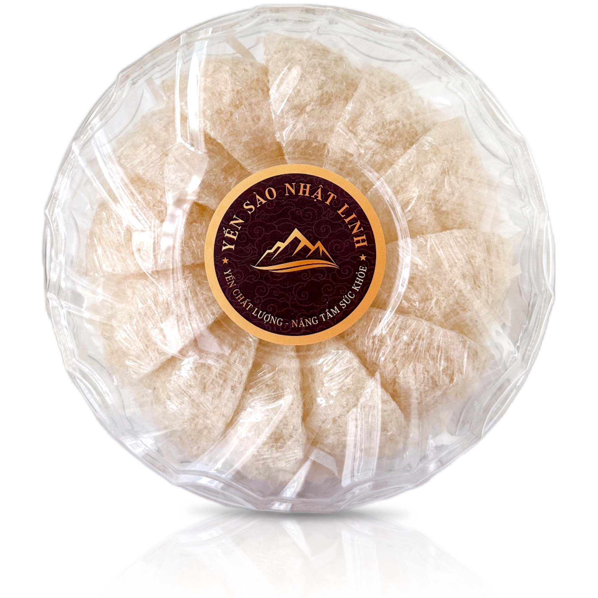 Tổ yến xơ mướp Nhật Linh 100g Yến tinh chế Xơ mướp Nhật Linh hộp 100g
